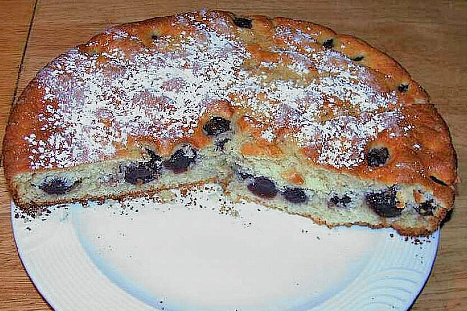 Versunkener Kirschkuchen