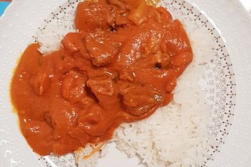 Senegalesisches Rindfleisch in Erdnuss - Sauce