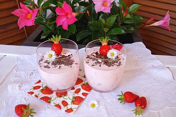 Erdbeer - Schokoladen - Dessert