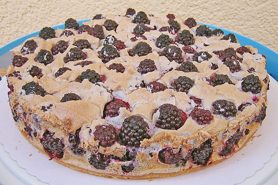 Brombeer - Baiser - Kuchen