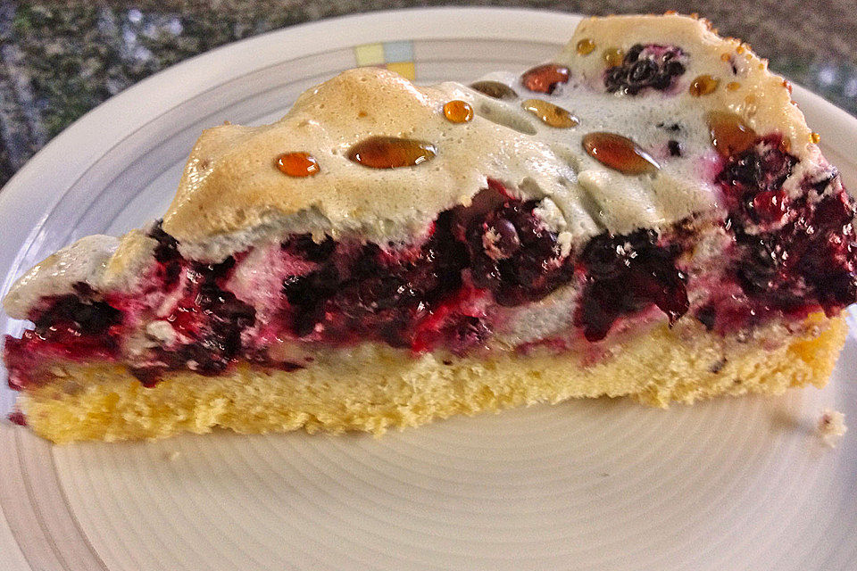 Brombeer - Baiser - Kuchen