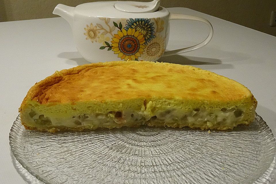 Rhabarberkuchen mit Schmandhaube