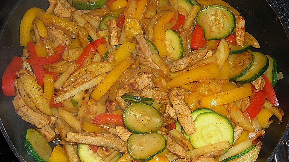 Schnitzelpfanne mit Gemüse von b-engel78 Schnitzelpfanne mit Gemüse von b-engel78