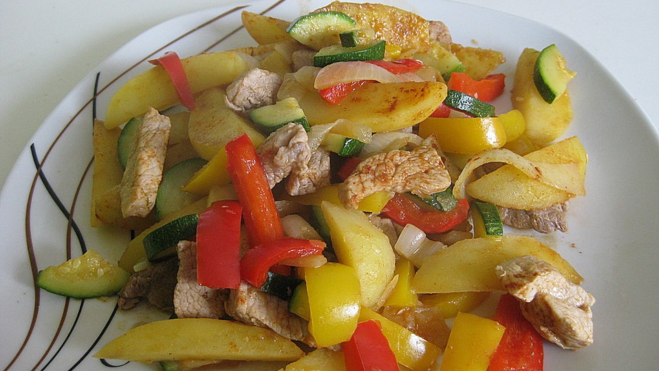 Schnitzelpfanne mit Gemüse von b-engel78 Schnitzelpfanne mit Gemüse von b-engel78