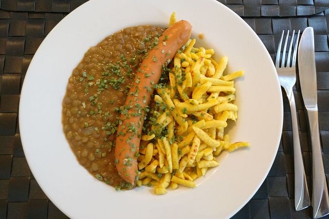 Linsen mit Spätzle und Saiten von Nataju| Chefkoch