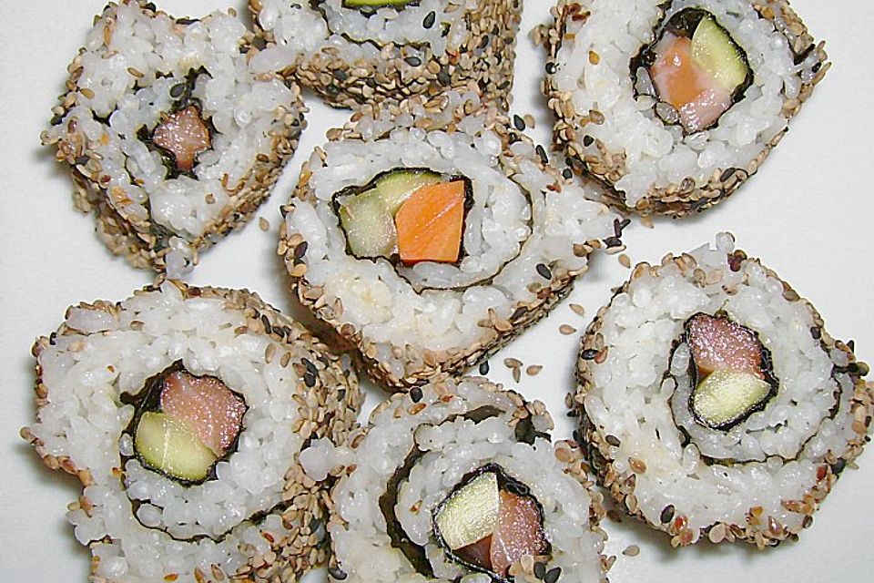 California Rolls inside - out