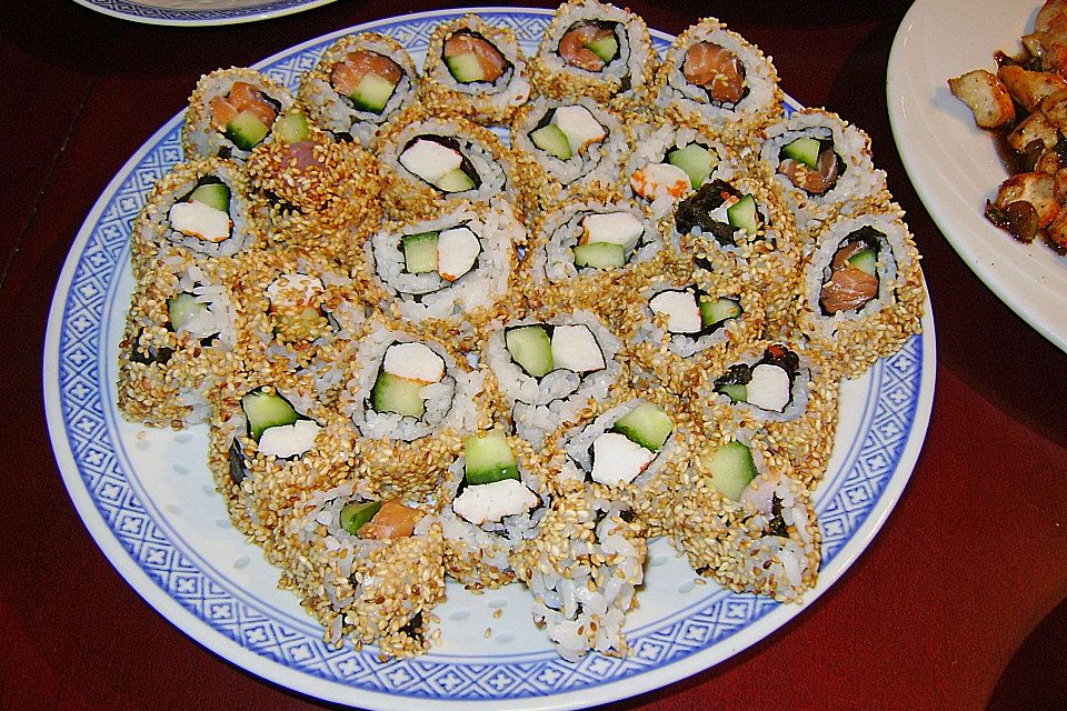 California Rolls inside - out