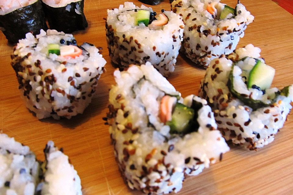 California Rolls inside - out