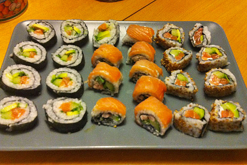 California Rolls inside - out