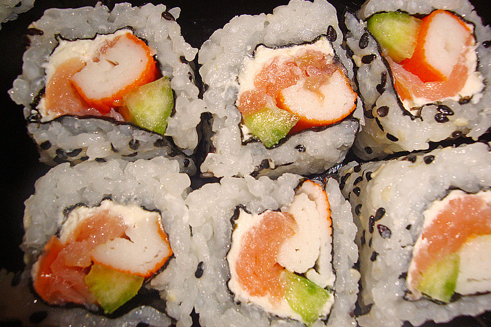 California Rolls inside - out