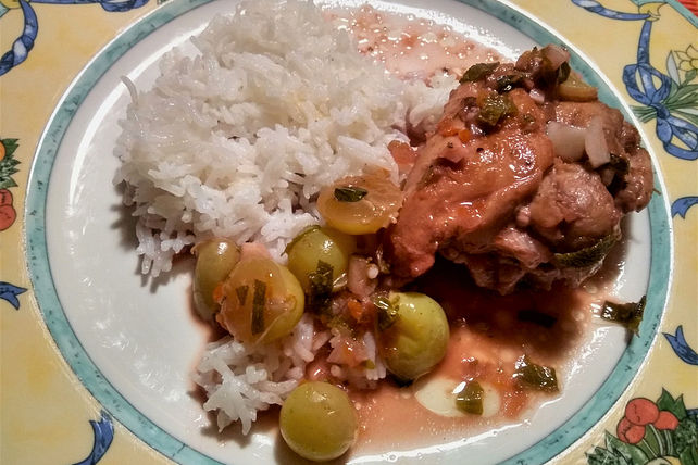 Limettenhähnchen mit Weintrauben von Gummiadler| Chefkoch Limettenhähnchen mit Weintrauben von Gummiadler| Chefkoch