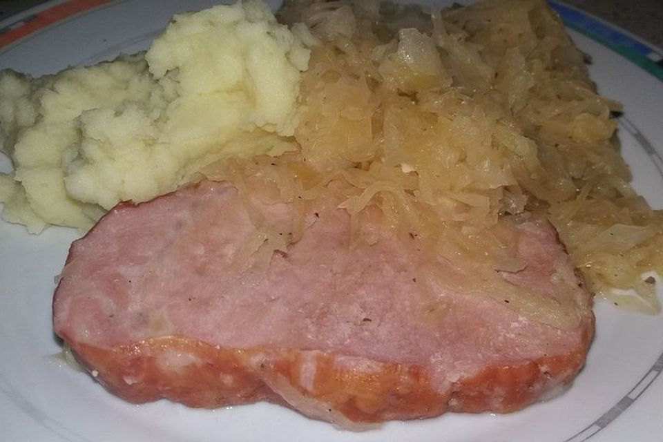 Sauerkraut mit Kassler