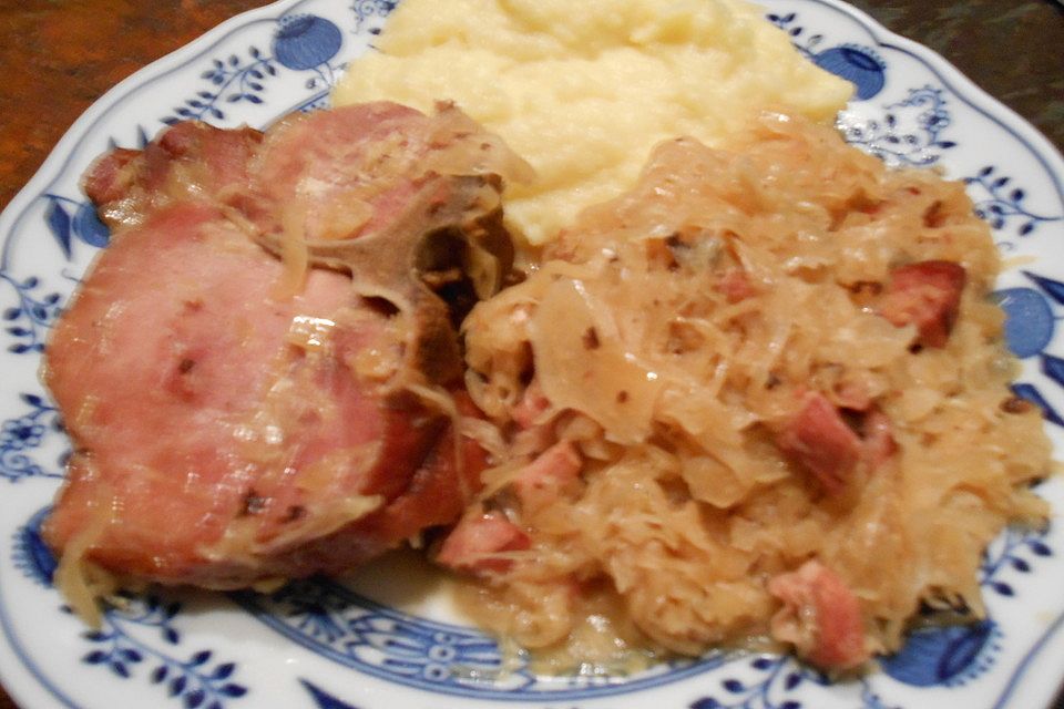 Sauerkraut mit Kassler