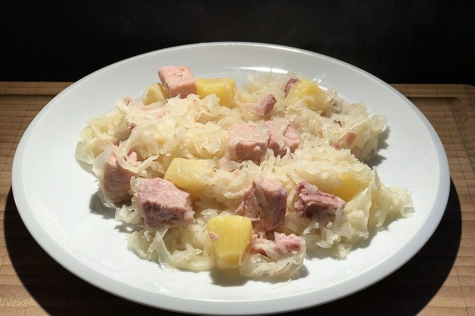 Sauerkraut mit Kassler