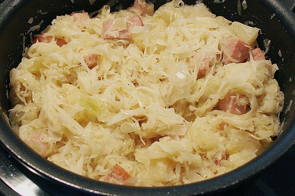 Sauerkraut mit Kassler