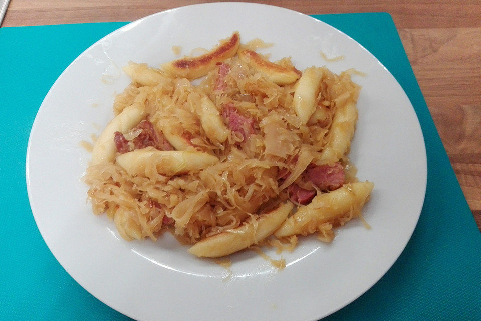 Sauerkraut mit Kassler