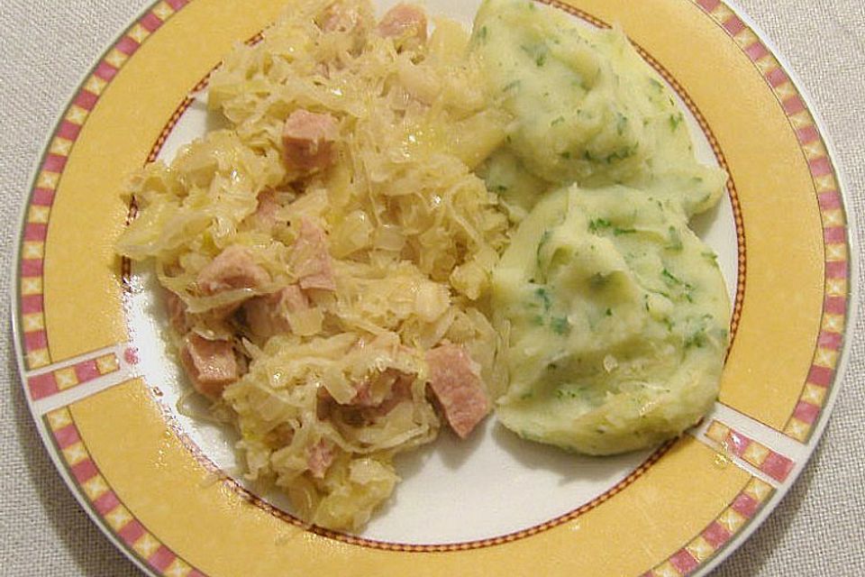 Sauerkraut mit Kassler