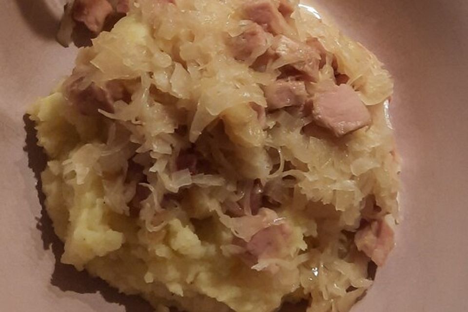 Sauerkraut mit Kassler