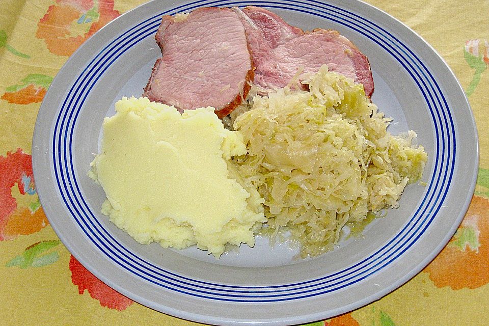 Sauerkraut mit Kassler