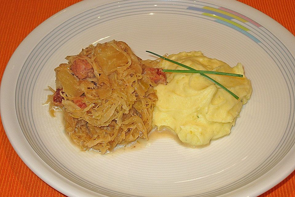 Sauerkraut mit Kassler