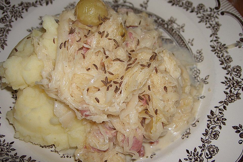 Sauerkraut mit Kassler