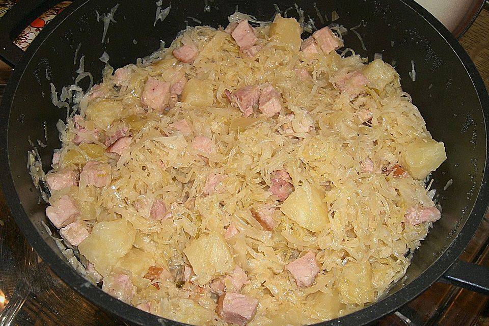 Sauerkraut mit Kassler