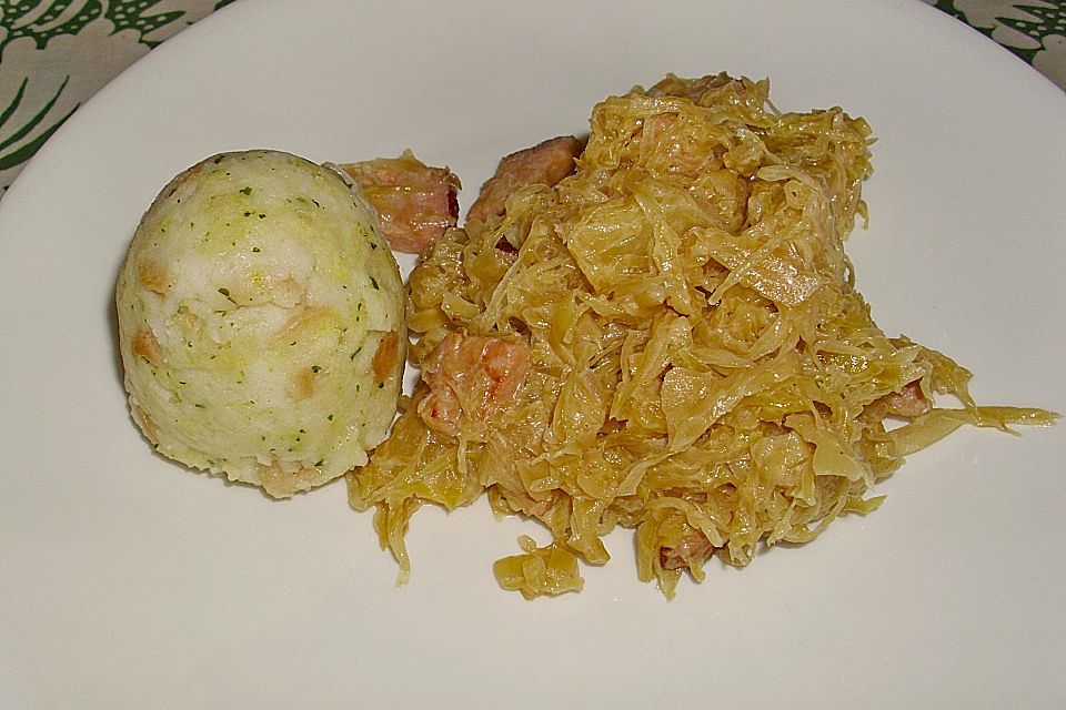 Sauerkraut mit Kassler