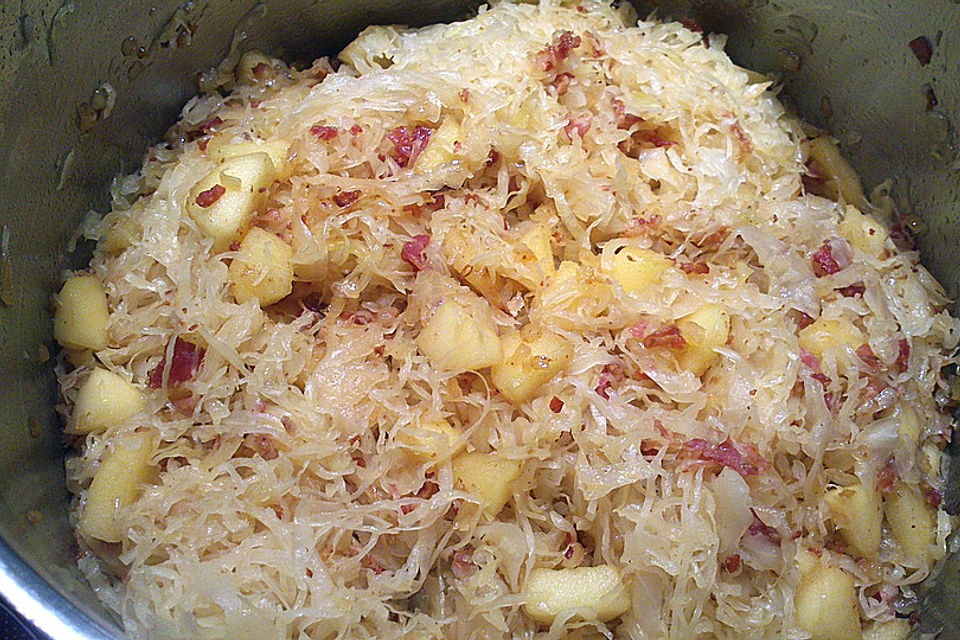 Sauerkraut mit Kassler