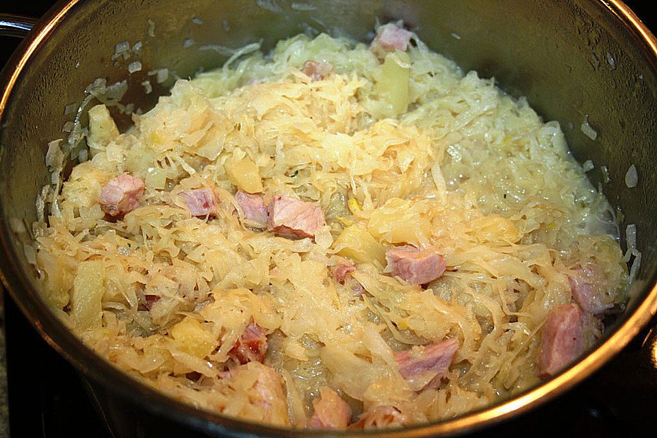 Sauerkraut mit Kassler