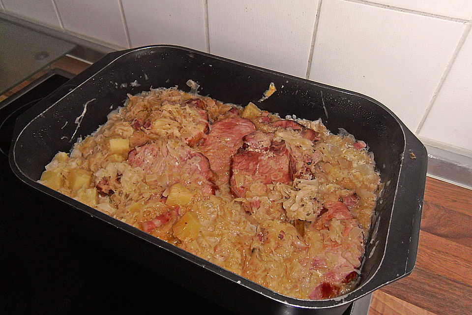 Sauerkraut mit Kassler