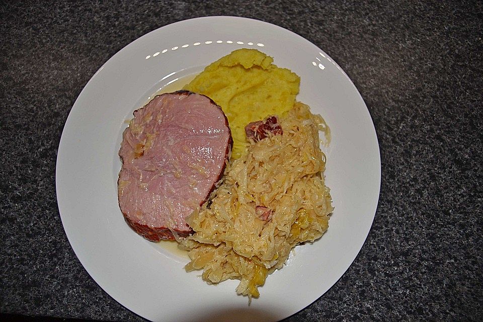 Sauerkraut mit Kassler