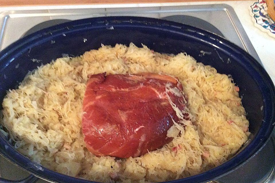 Sauerkraut mit Kassler