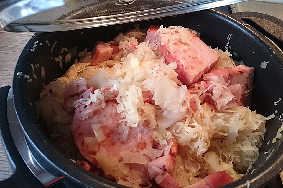 Sauerkraut mit Kassler