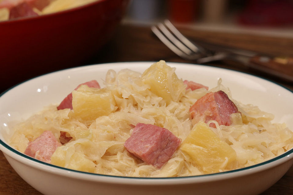 Sauerkraut mit Kassler