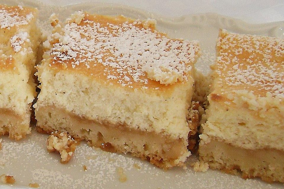 Käse - Streusel mit Apfel