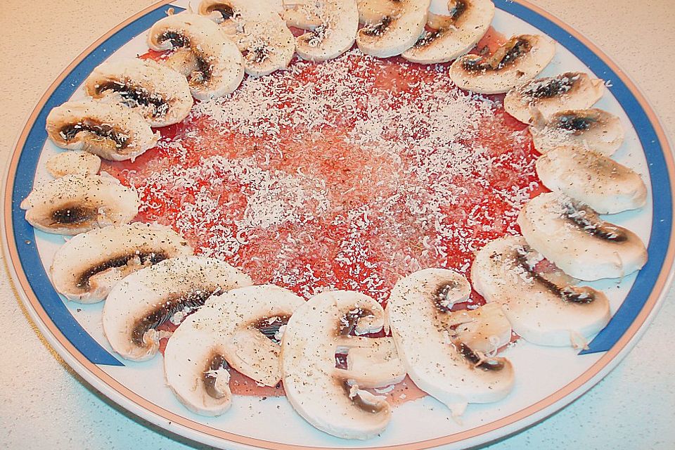 Carpaccio mit Champignons