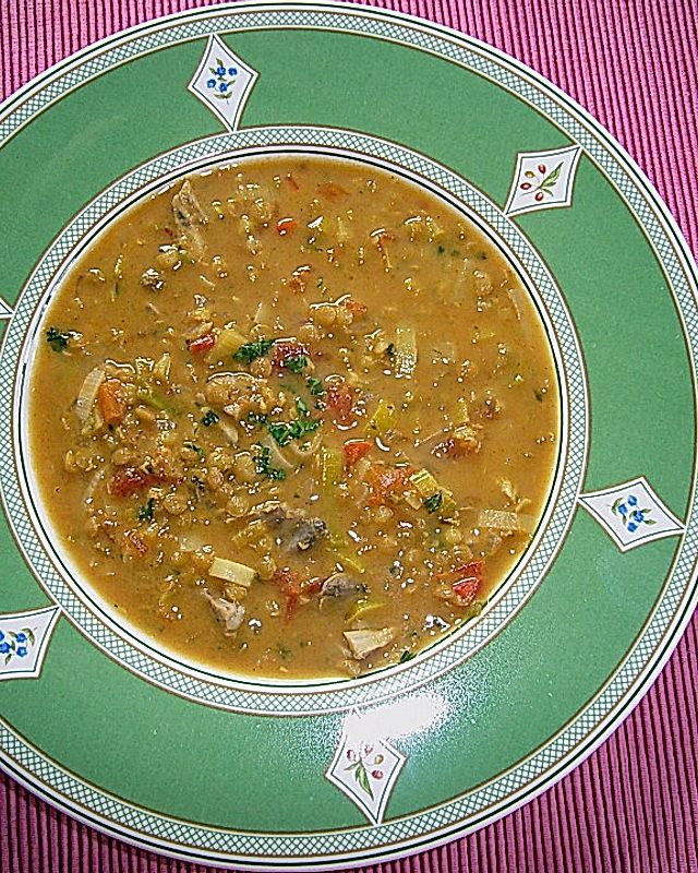 Anglo - indische Curry - Linsensuppe
