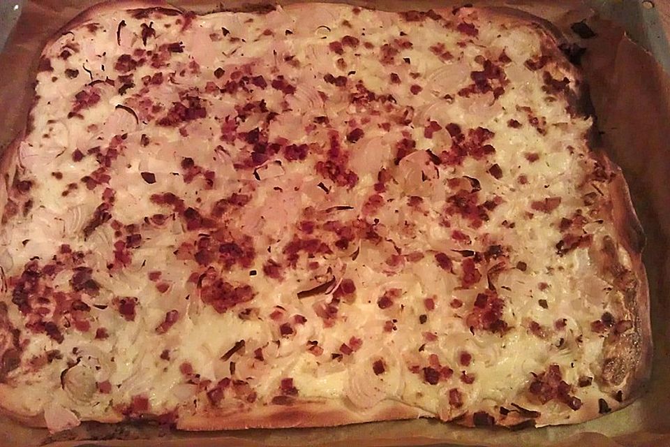 Flammkuchen ohne Hefeteig