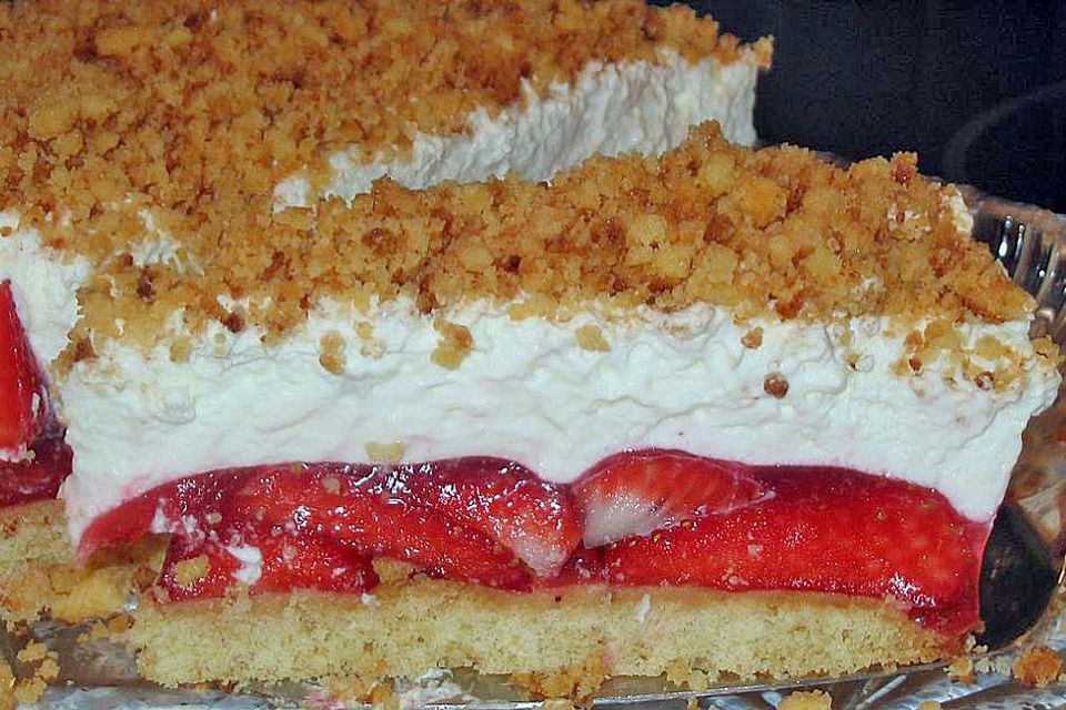 Erdbeer - Krokant - Torte