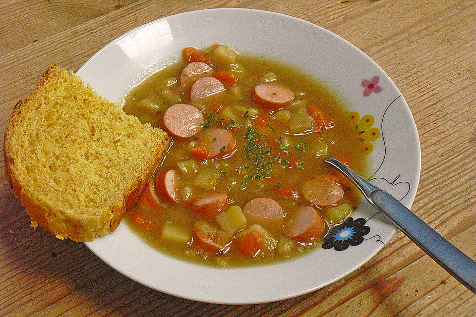 Kartoffelsuppe mit Speck