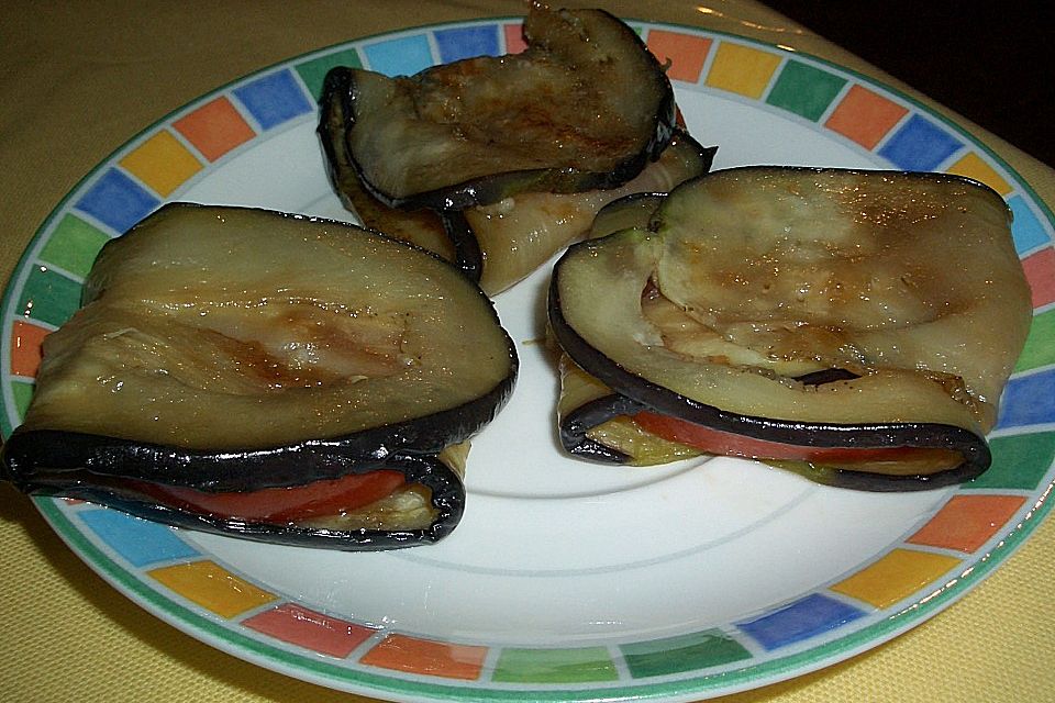 Auberginen - Tomaten - Päckchen Auberginen - Tomaten - Päckchen