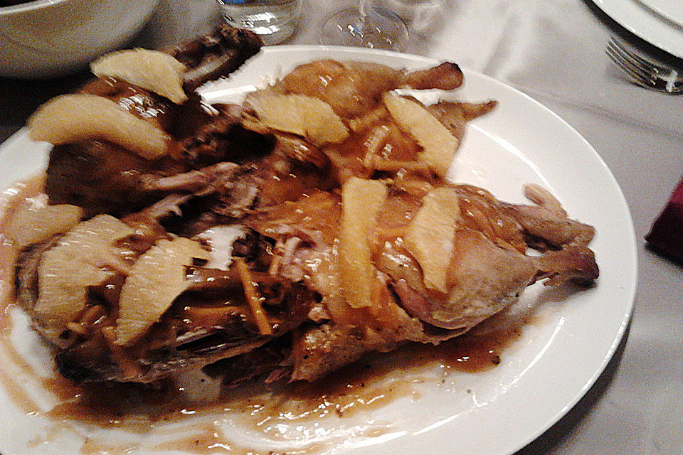 Ente mit Orangensauce