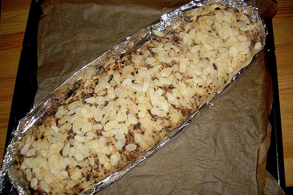 Orangen - Mandel - Stollen mit Schokostückchen