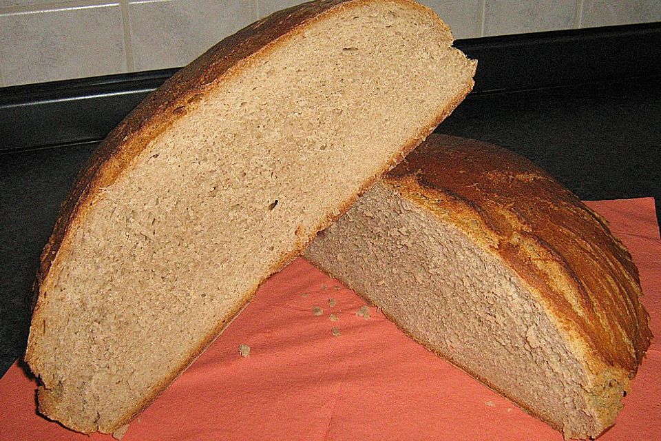 Roggenmischbrot aus Sauerteig