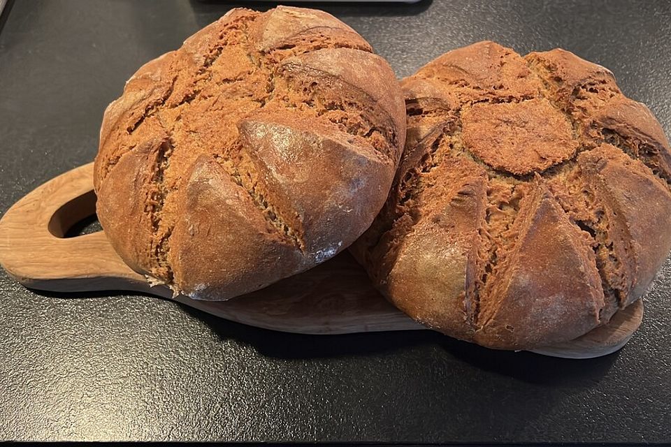 Roggenmischbrot aus Sauerteig