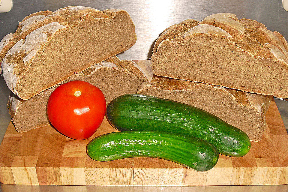 Roggenmischbrot aus Sauerteig