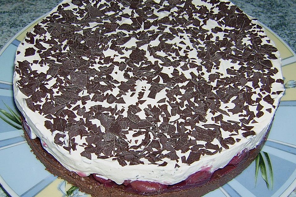 Nutella - Kirsch - Torte mit Zwieback