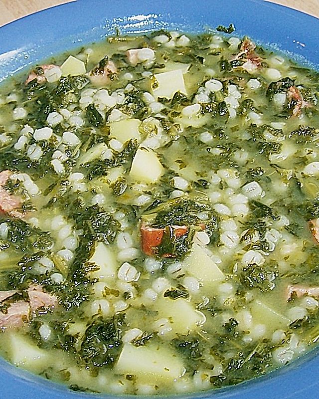 Grünkohl - Suppe