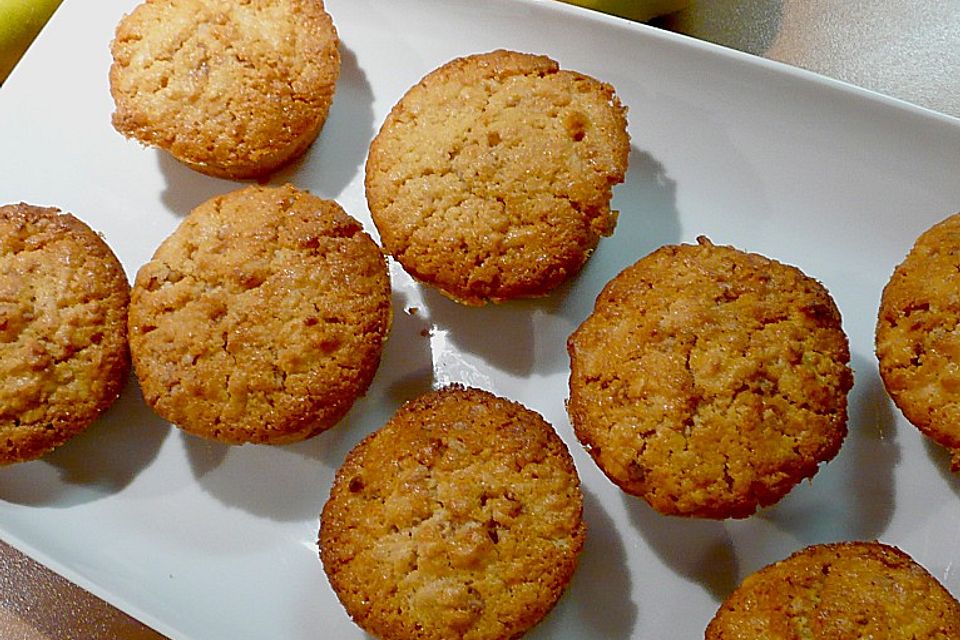 Quitten - Mandel - Muffins mit Mandelkrokant