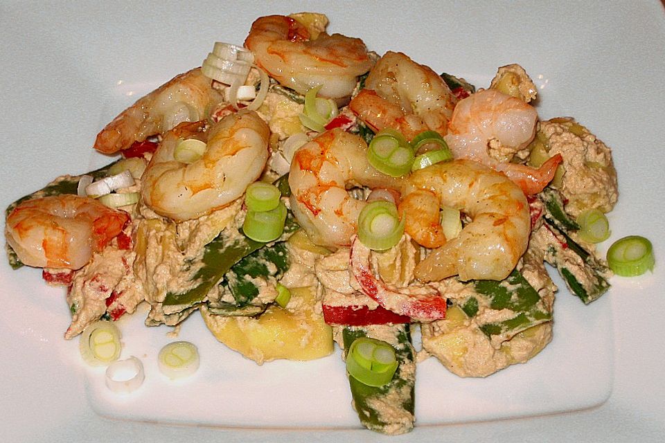 Tortellini & Scampi in Thunfischsoße